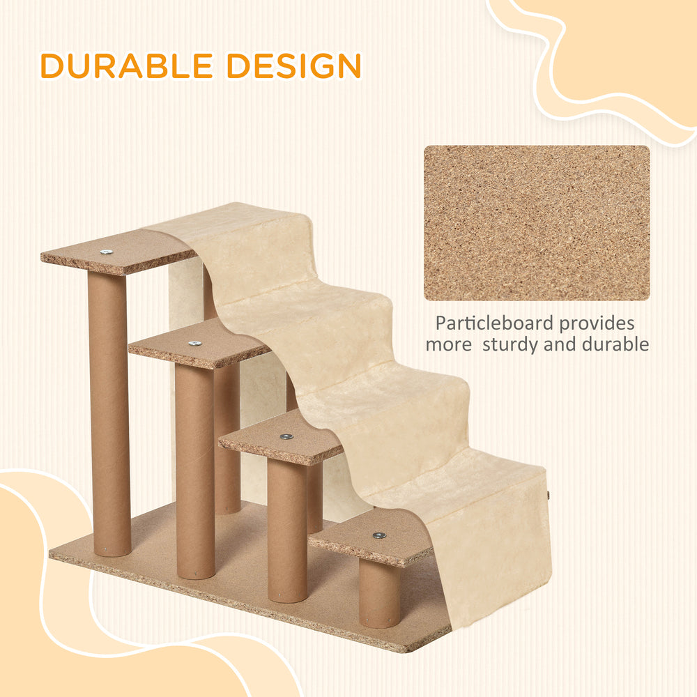 4-Step Dog Ramp for Sofa, Bed, and Couch, with Removable Cover Dog Stairs - view 5