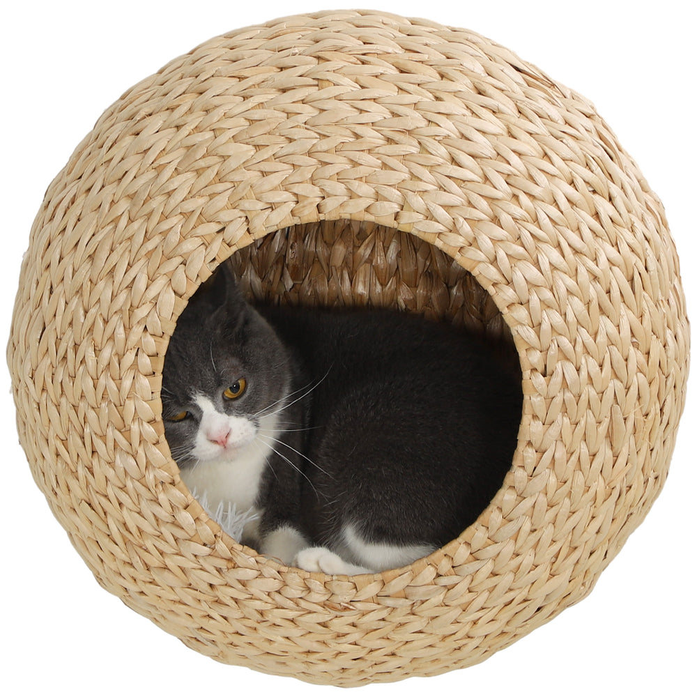Cat Wall Shelf with Washable Cushion, Wall Mounted Cat Condo Furniture
