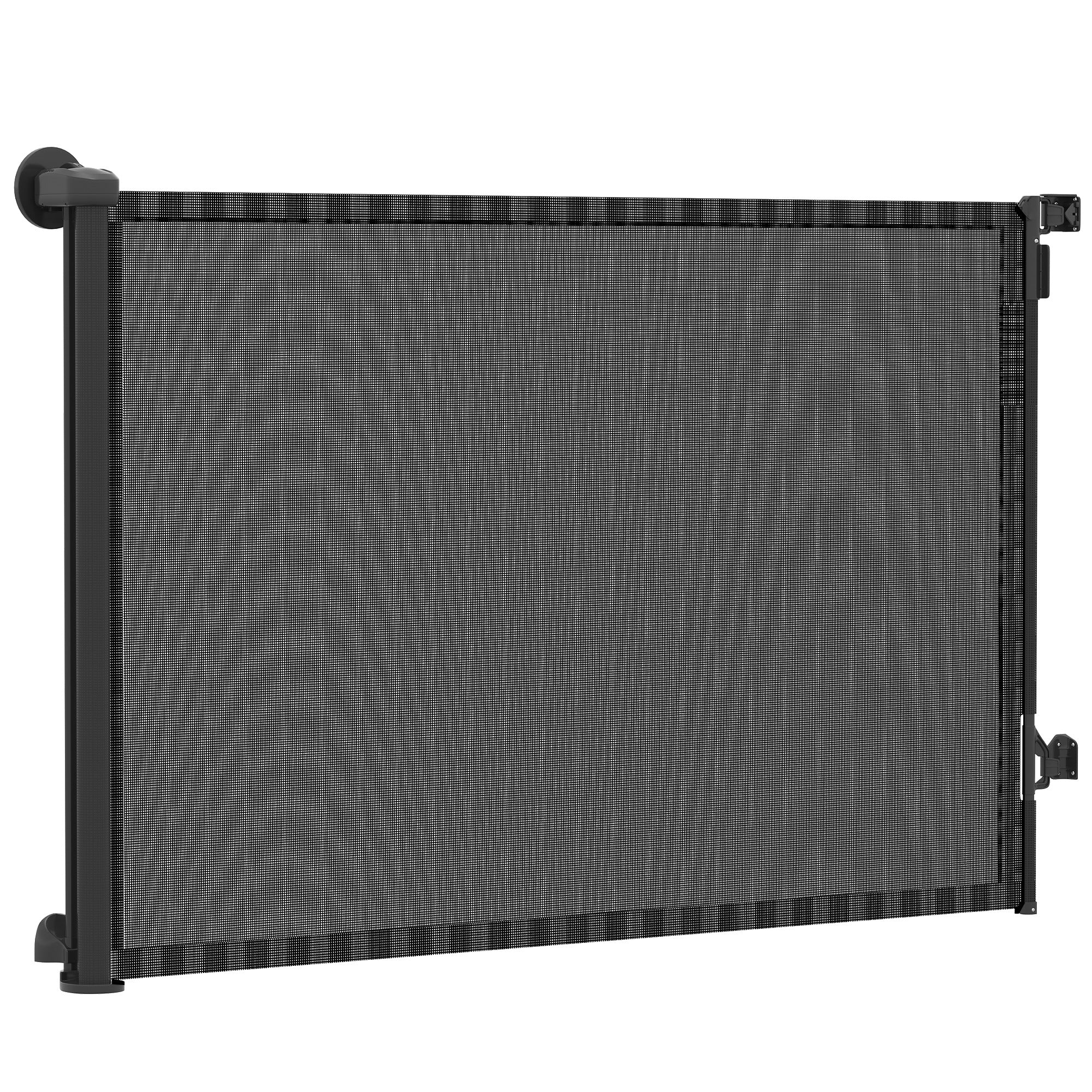 Retractable Dog Gate, 36.6" Tall, Extends to 55" Wide, Mesh Pet Gate