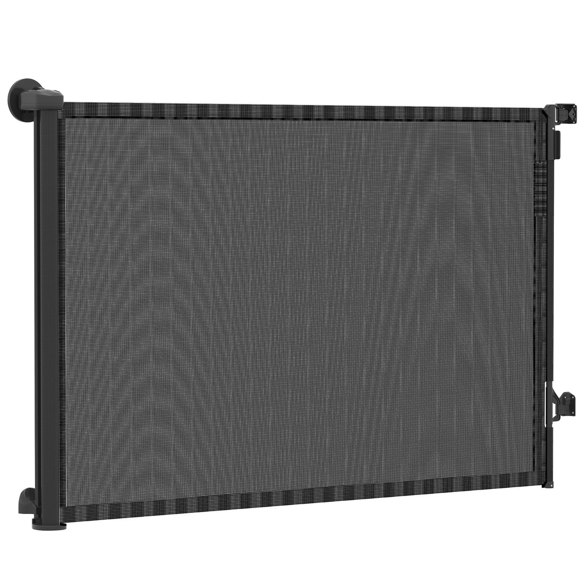 Retractable Dog Gate, 36.6" Tall, Extends to 55" Wide, Mesh Pet Gate