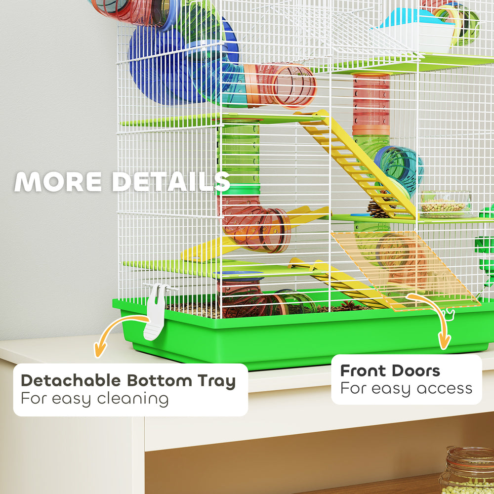 18.5" Hamster Cage, 5 Tiers Small Animal House with Tunnel Tube System - view 5