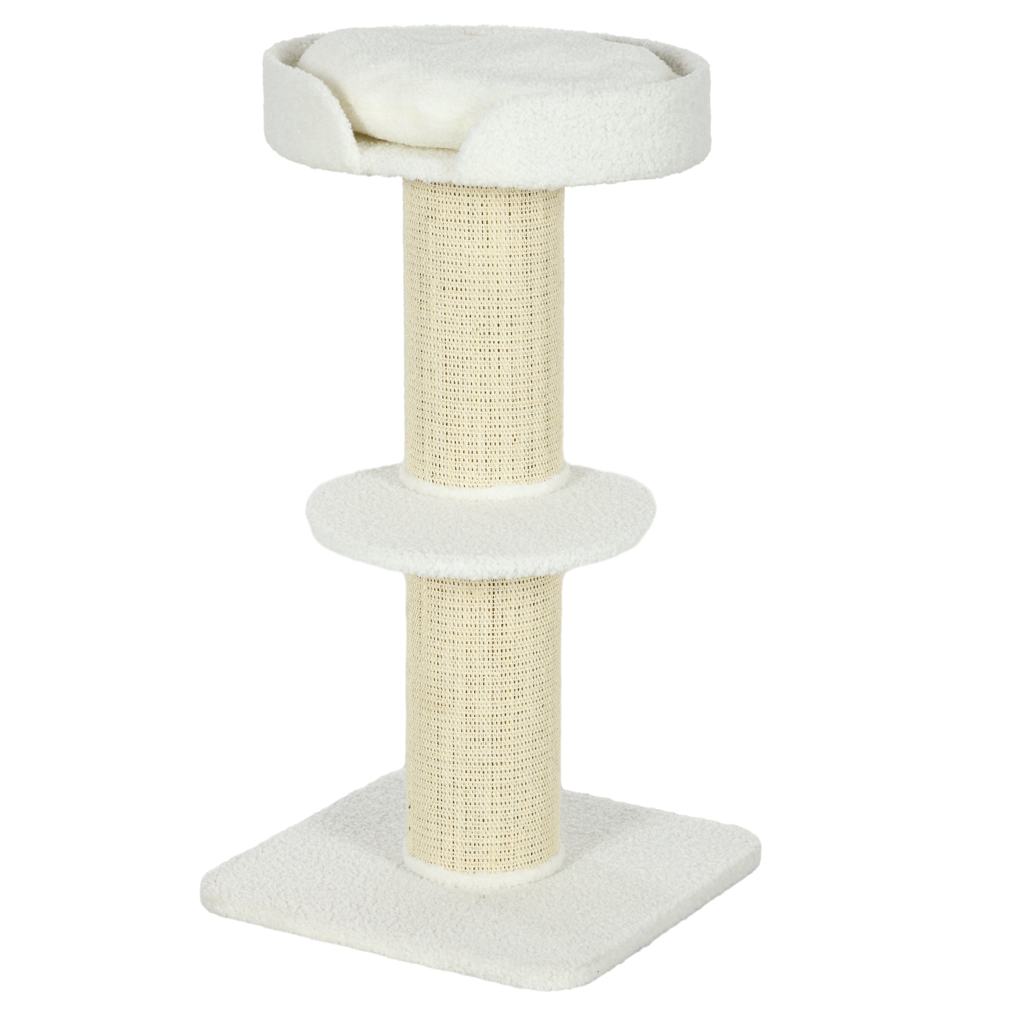 Cat Tree Kitty Tower with Sisal Mat Scratching Post, Cat Bed, Cushion, Perch