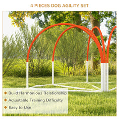 Dog Agility Kit Pet Obstacle Course Training Equipment Outdoor with Weave - view 4