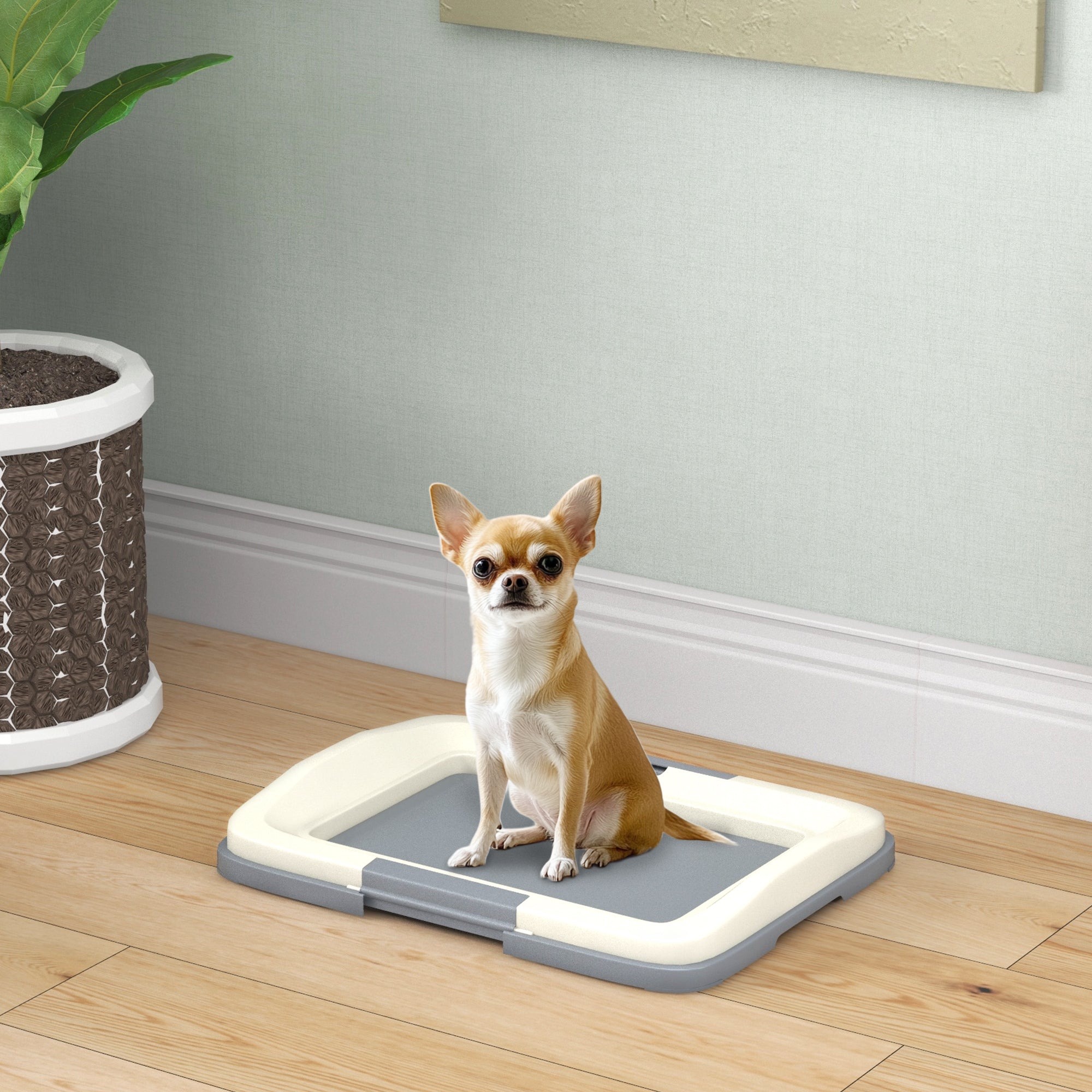 18" x 13" Pee Pad Holder, Dog Potty Tray for Indoor Outdoor, Easy to Clean Dog - view 7