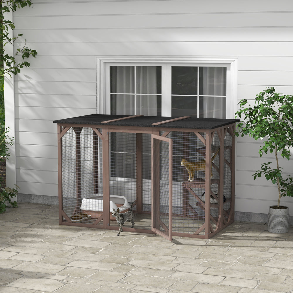 71"L Catio Outdoor Cat Enclosure, Indoor Cat Cage, Pet House, Small Animal - view 7