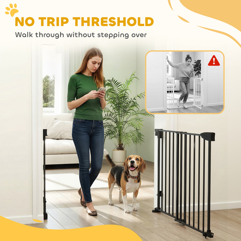 29"-44" Wide Dog Gate, 29" H, Pet Gate with Auto-Close, Single Hand Operation - view 6