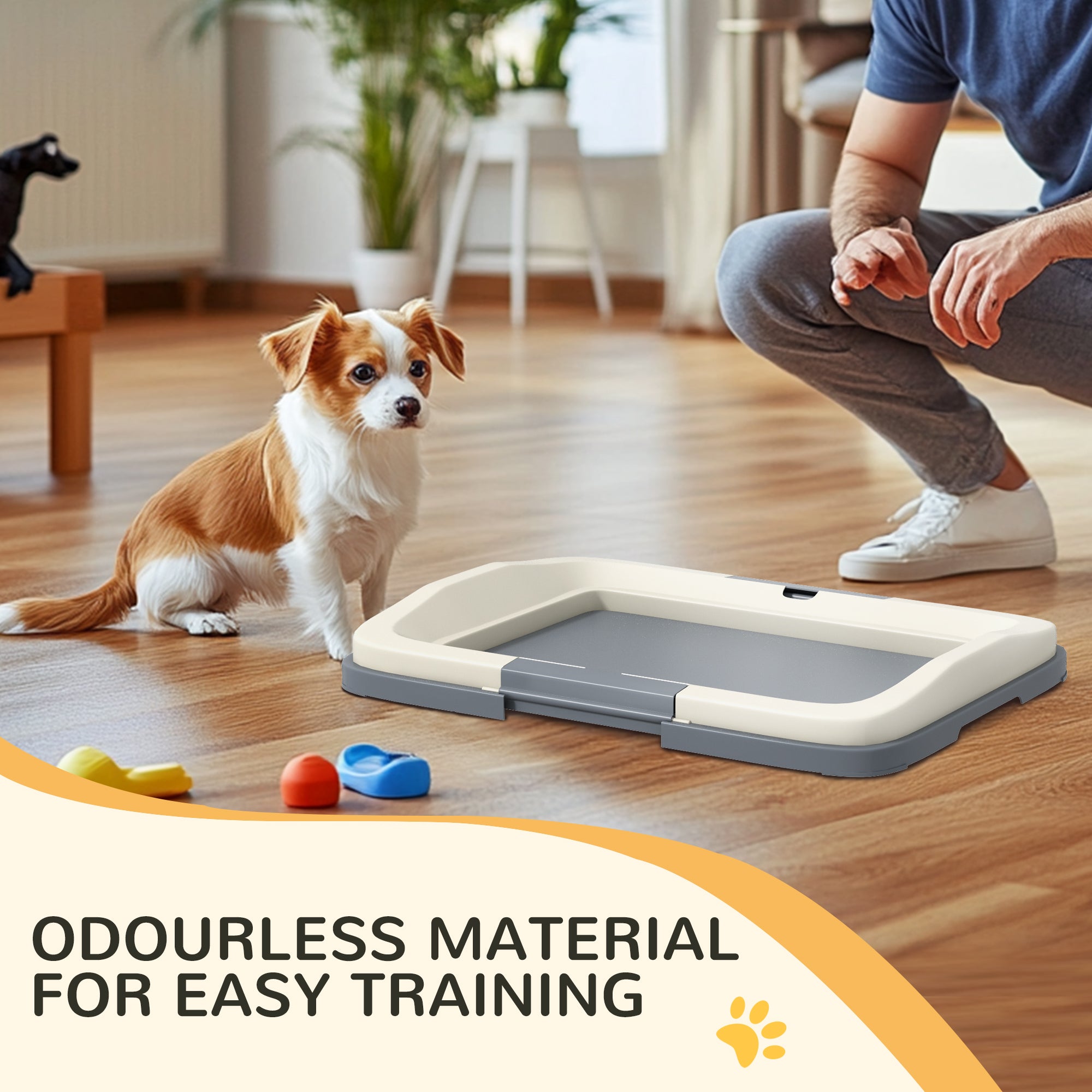 18" x 13" Pee Pad Holder, Dog Potty Tray for Indoor Outdoor, Easy to Clean Dog - view 6